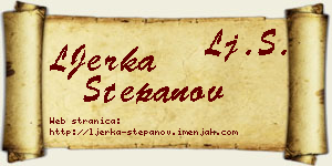 LJerka Stepanov vizit kartica